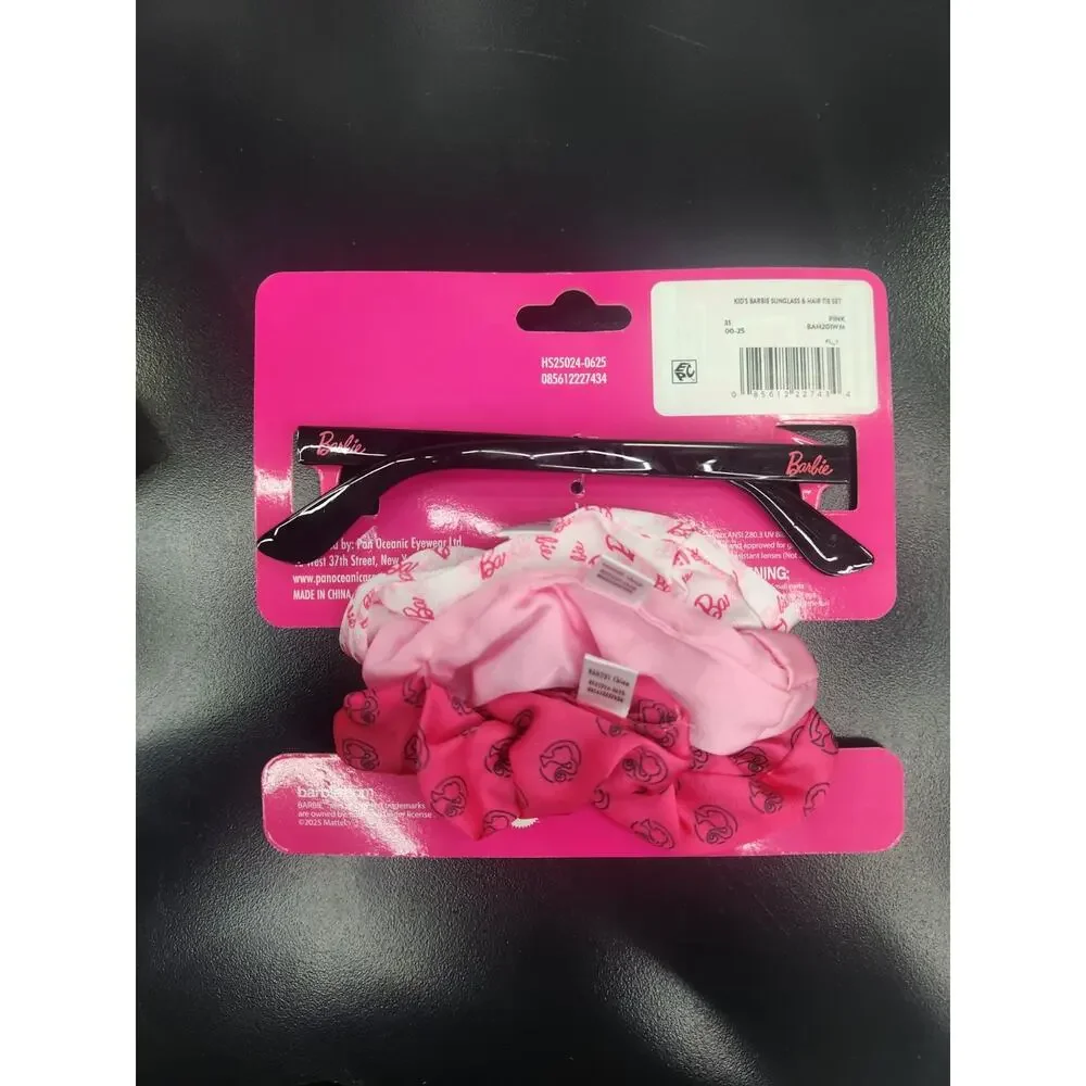 Barbie Girls Girls Sunglasses and Scrunchies 2-Piece Set, Pink Color